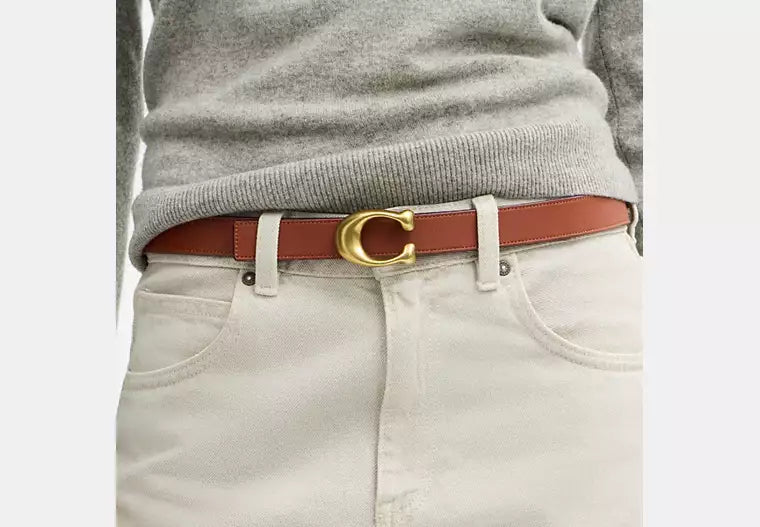 Coach Sculpted C Buckle Reversible