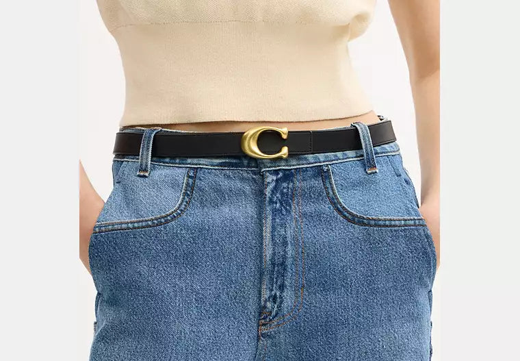 Coach Sculpted C Buckle Reversible
