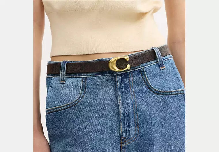 Coach Sculpted C Buckle Reversible