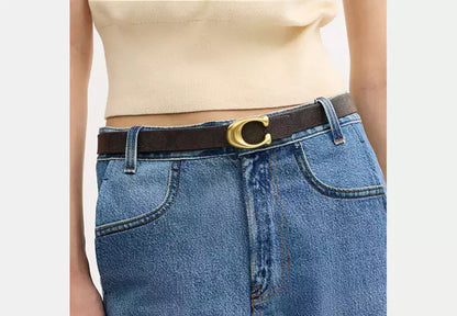 Coach Sculpted C Buckle Reversible