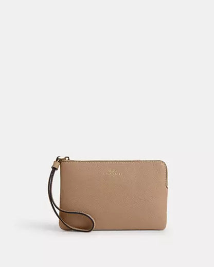 Coach corner zip wristlet