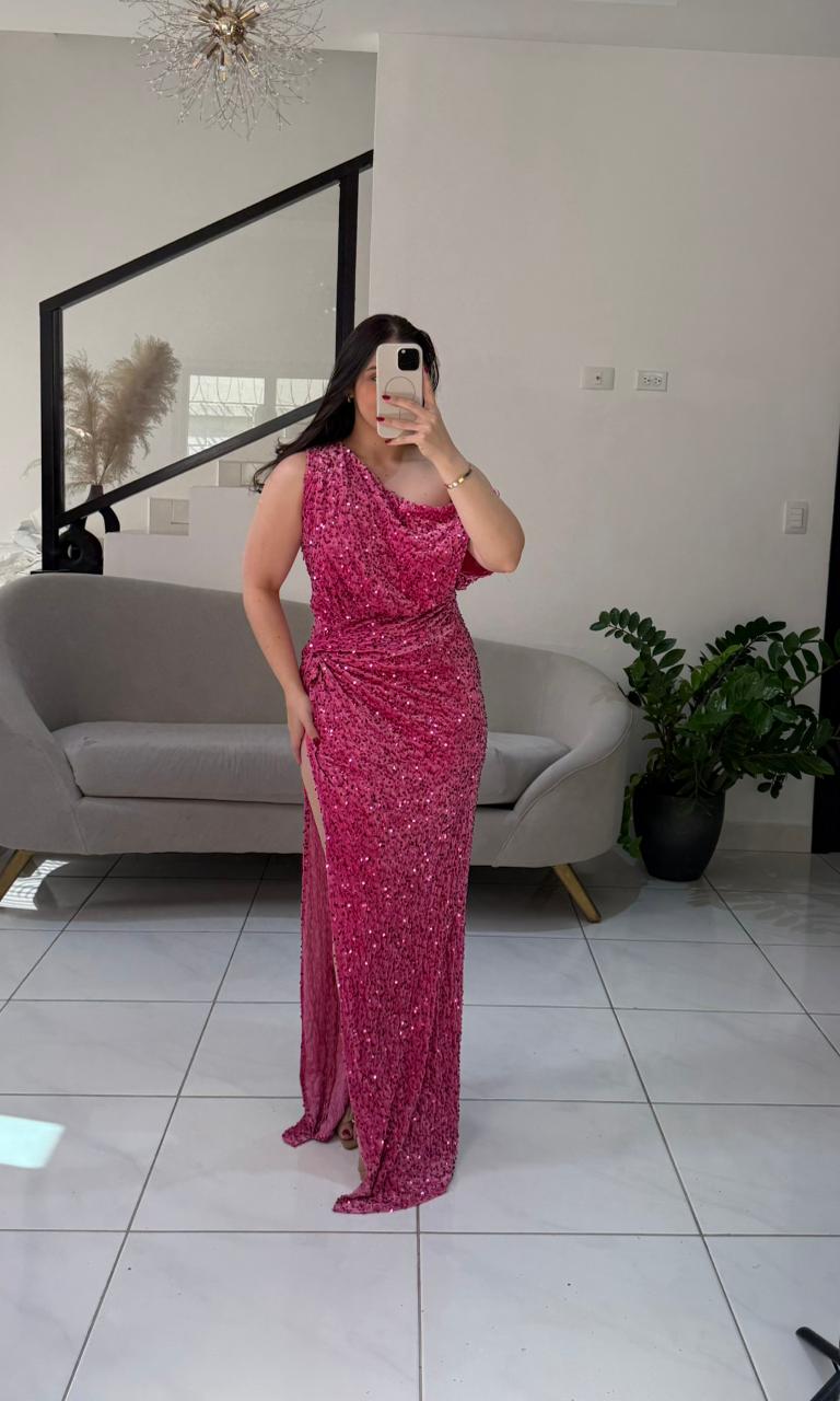 One Side Sequin Dress