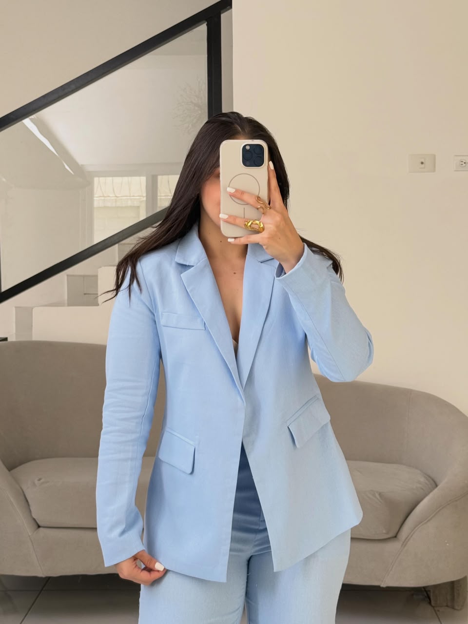 Linen Blue Set