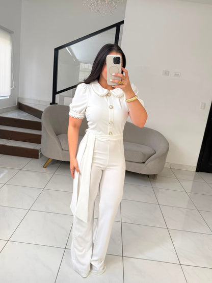 Pearl White Jumpsuit