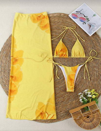 SolidFloral Swimwear