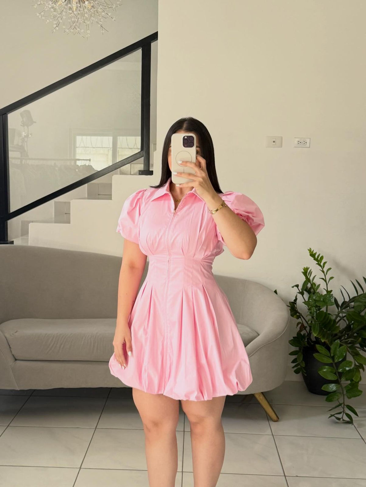Bubble Sleeve Dress