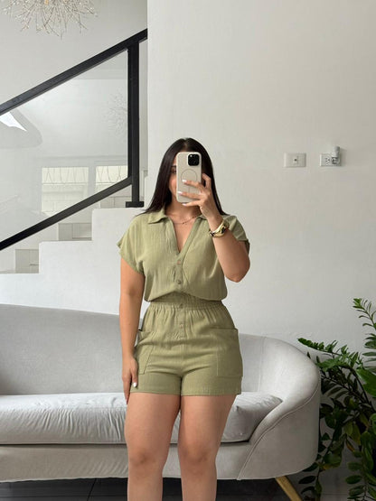 Linen Romper