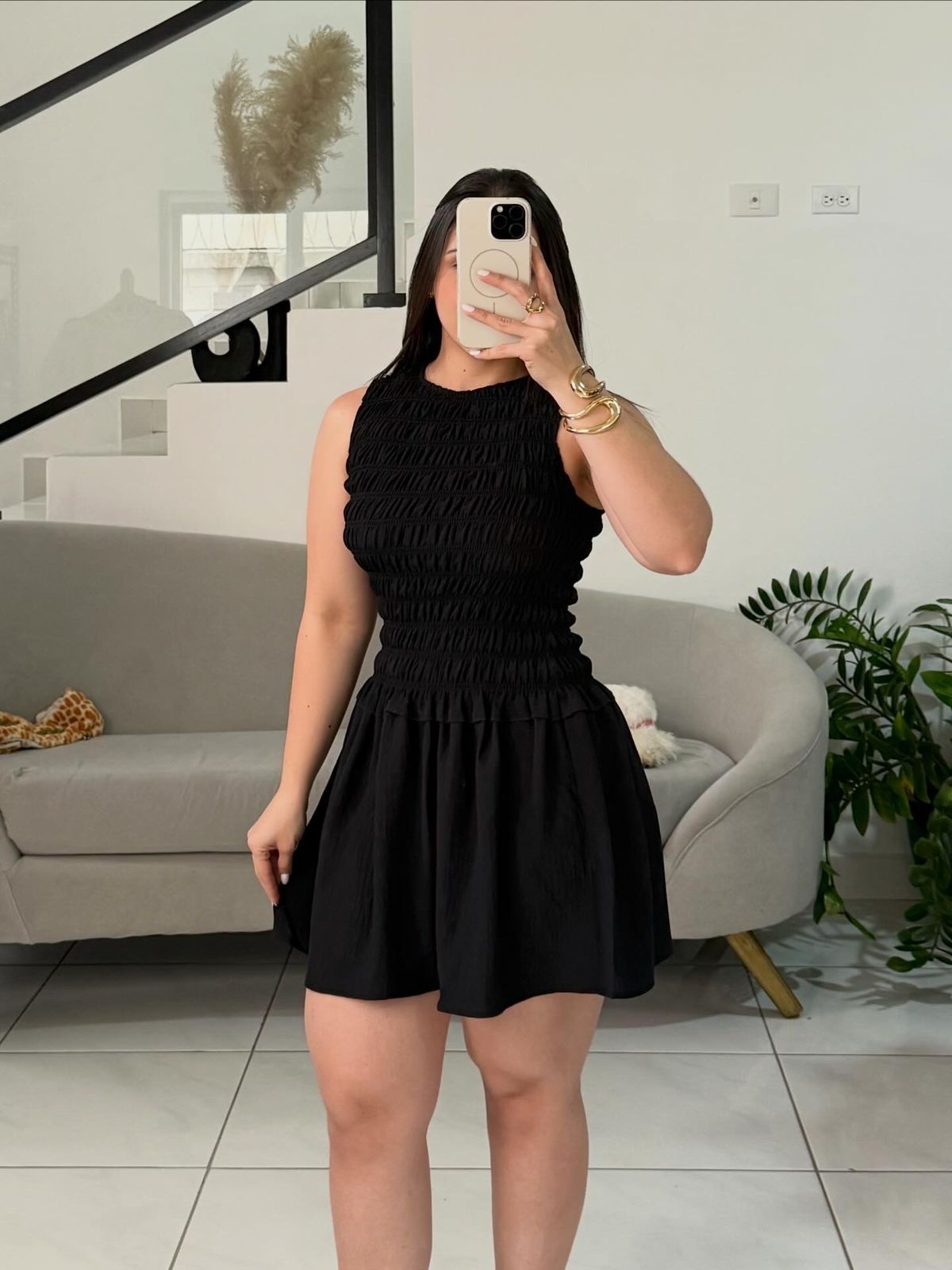 Root mini dress
