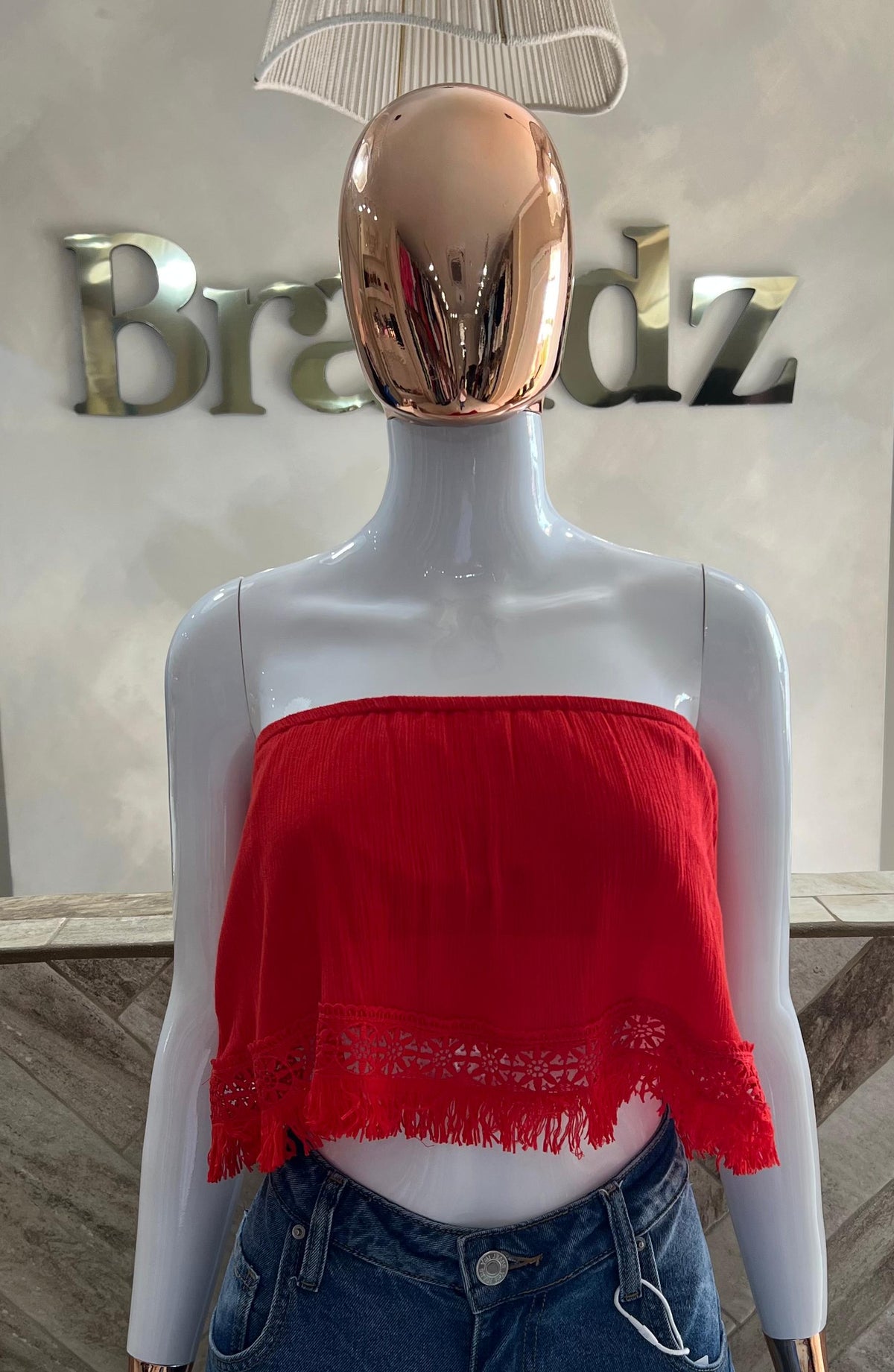 Top Strapless Crop
