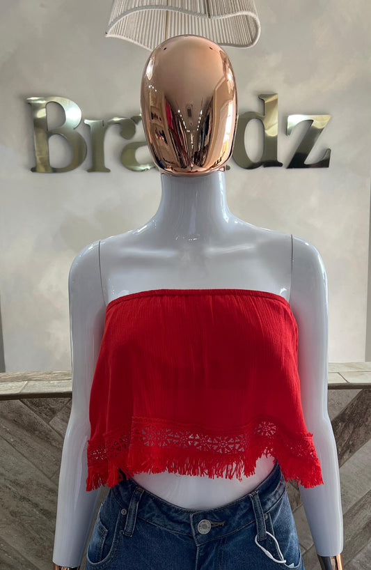 Top Strapless Crop