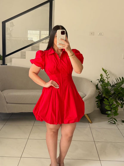 Bubble Sleeve Dress