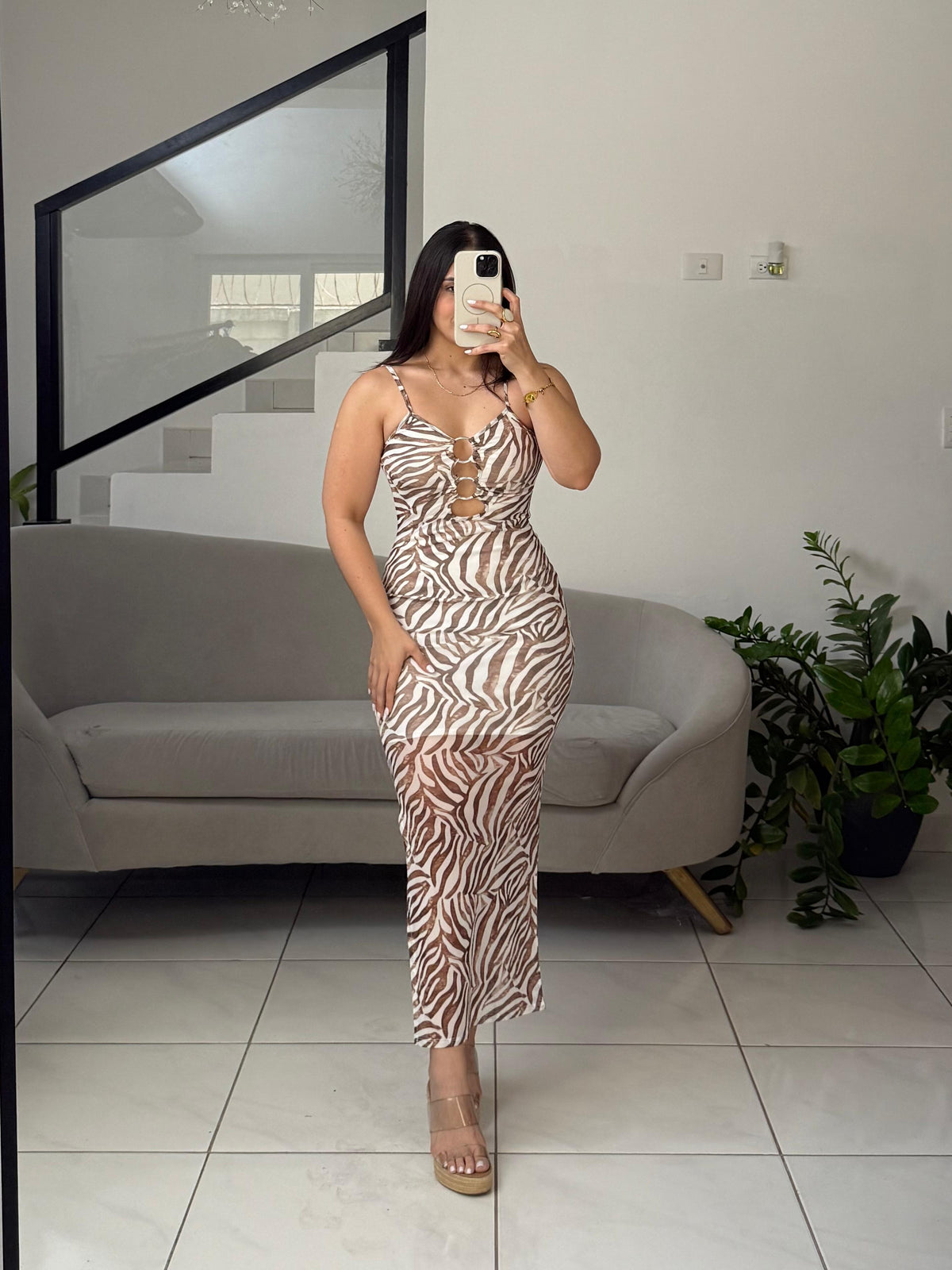 Printed taight Dress
