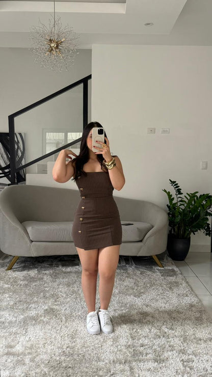 Vestido mini bow
