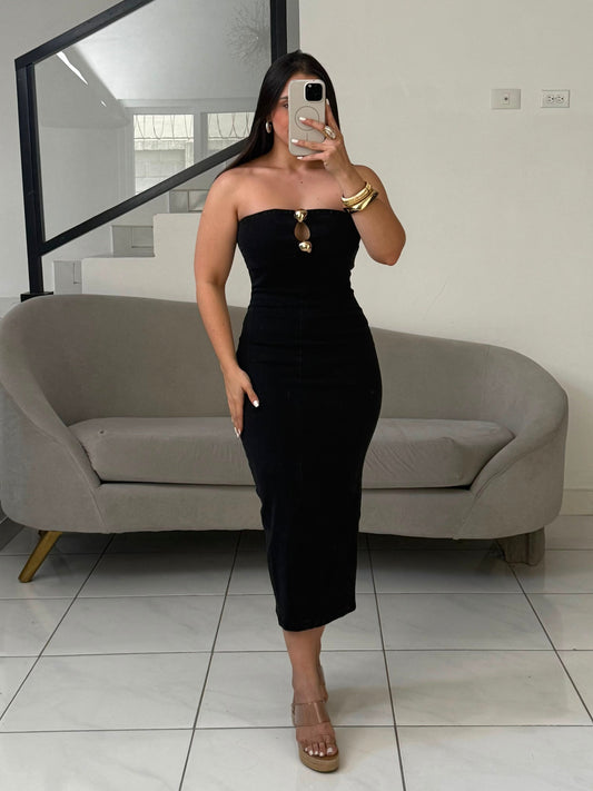Black Denim Dress