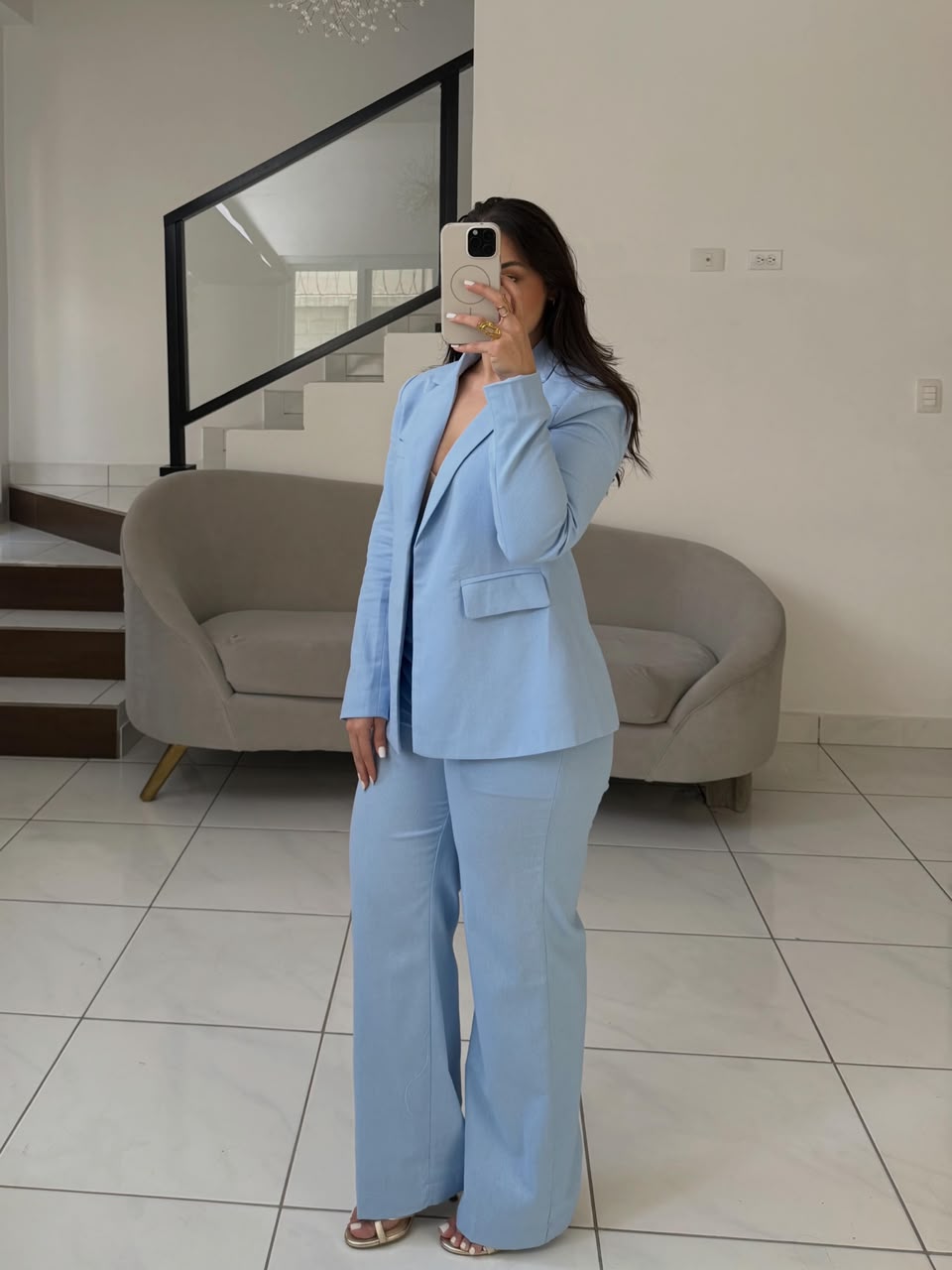 Linen Blue Set