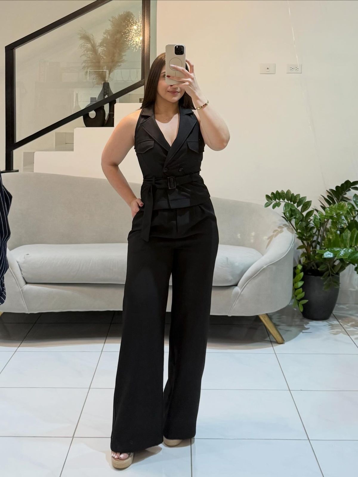 Notch Wrap Jumpsuit
