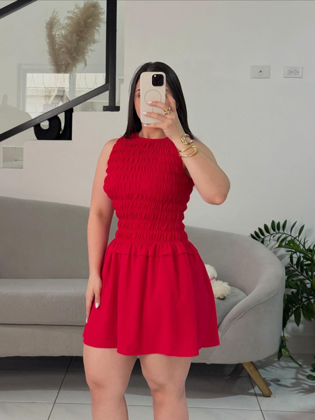 Root mini dress