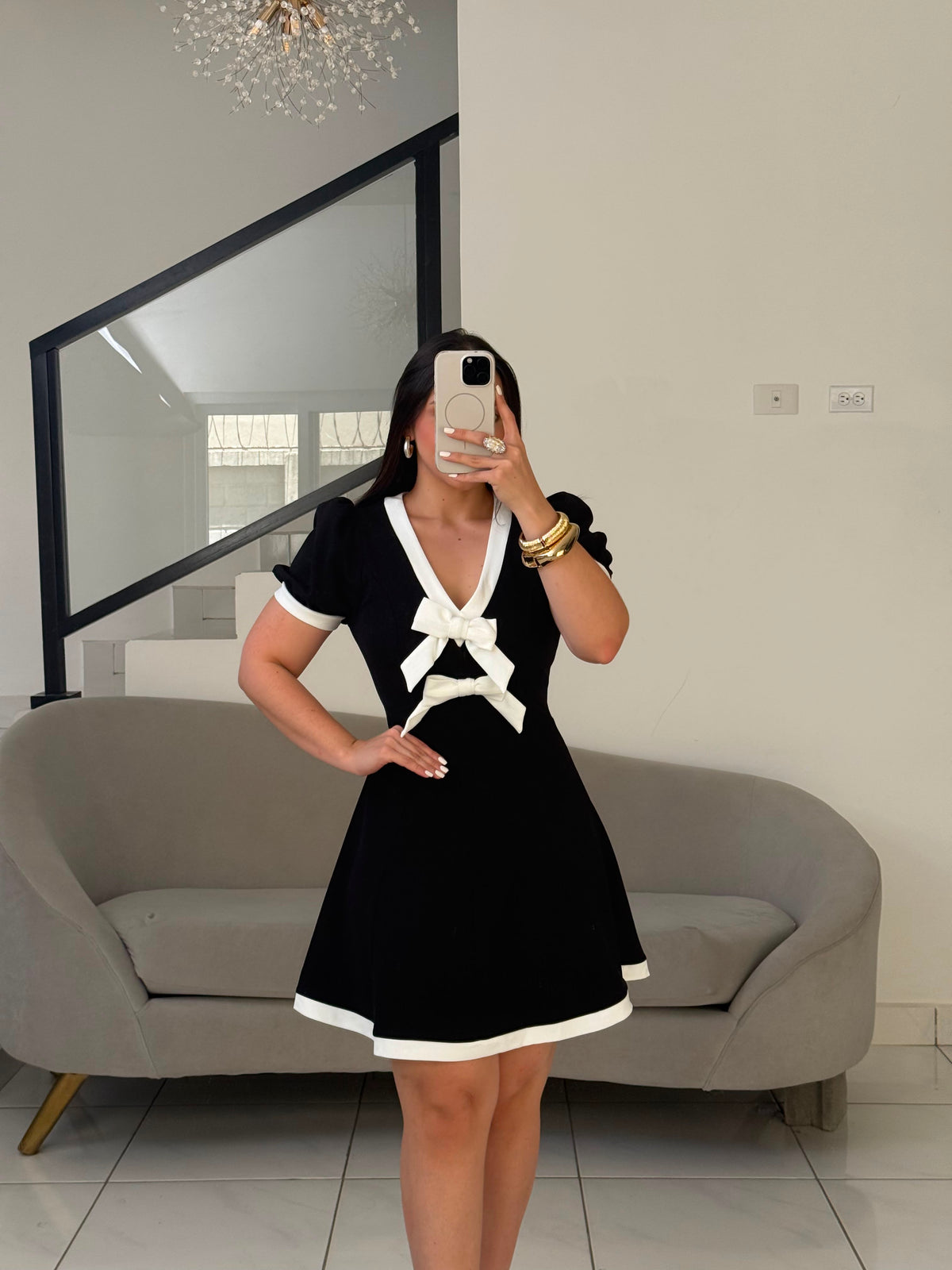 Bow lun Dress